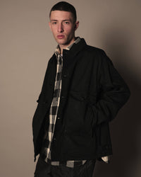A VONTADE Naval Utility Jacket - BLACK Denim- #9 BLACK