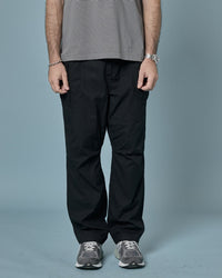 A VONTADE / Compact Border Half Zip Polo SS 9 BLACK*ECRU
