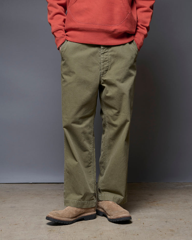 A VONTADE   HBT Field Trousers VTD-0521-PT OLIVE