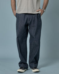 A VONTADE / Compact Border Half Zip Polo SS 1 ECRU*MARINE