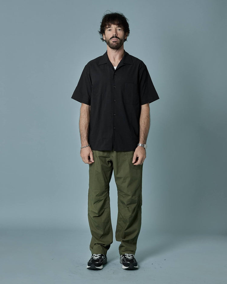 A VONTADE / Open Collar Shirts S/S 9 BLACK