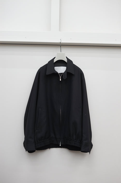 nonnotte Draping Big Yoke Raglan Drizzler Jacket N-26A-057 Deep Black