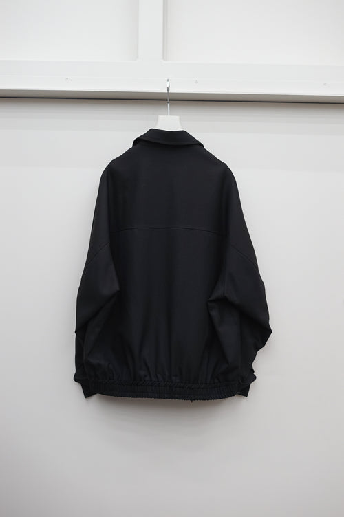 nonnotte Draping Big Yoke Raglan Drizzler Jacket N-26A-057 Deep Black