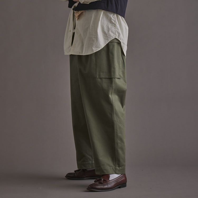 HAVERSACK / 共地ベルト付きM43型 ワイドカーゴパンツ