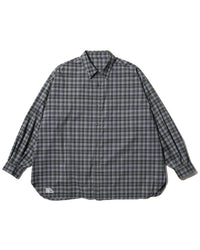 FreshService  MADRAS DRY TECH REGULAR COLLAR SHIRT   GRAY