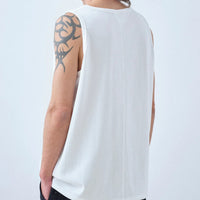 armi / 残布 Zan;p TANK TOP - WHITE