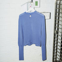 MEYAME / TEAR SHAPE KNIT CHARCOAL