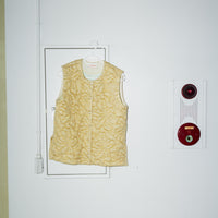 MEYAME / FLOWER QUILTING VEST BEIGE