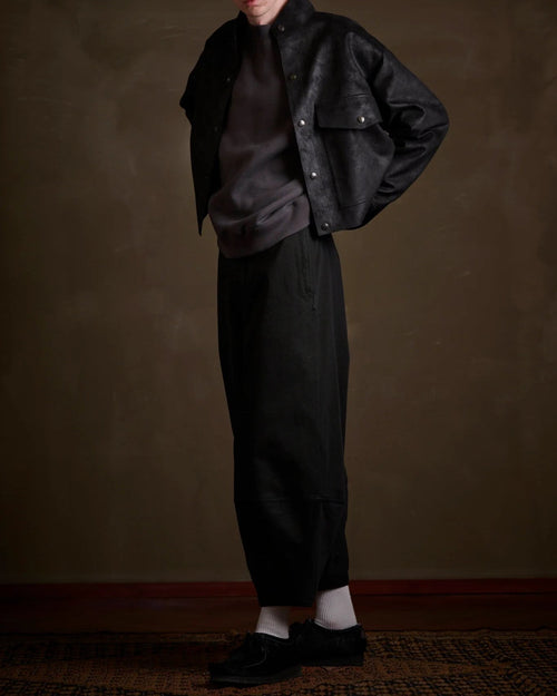 HAVERSACK / 412522 アズマ裏毛クルーネックシャツ CHARCOAL