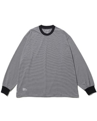 FreshService /  MICRO BORDER L/S TEE  WHITE*BLACK