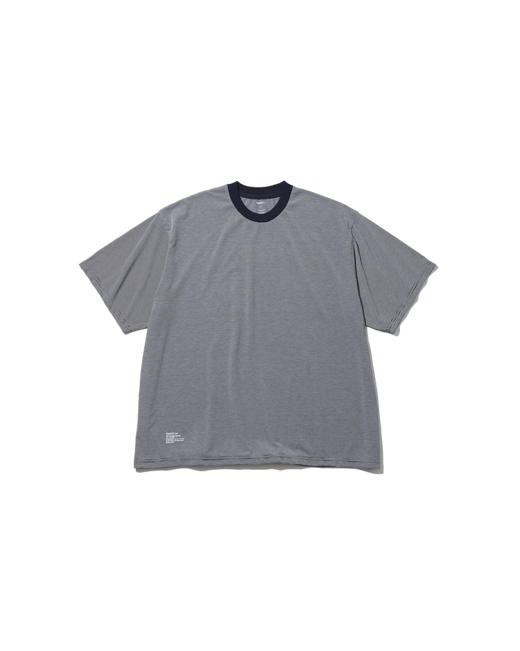 FreshService  MICRO BORDER S/S TEE  WHITE*NAVY