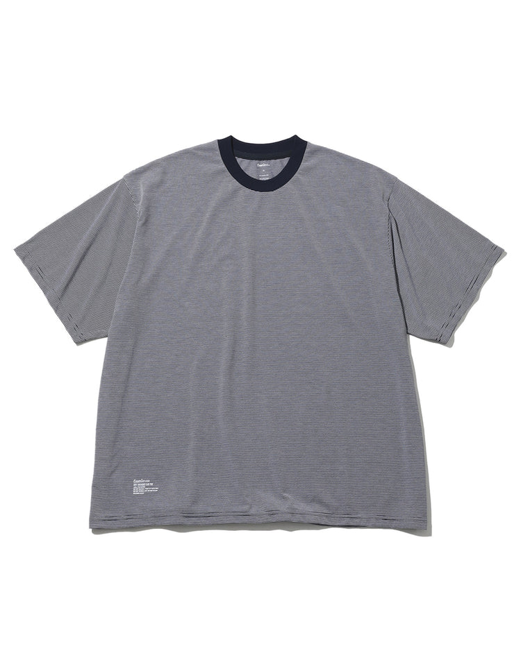 FreshService  MICRO BORDER S/S TEE  WHITE*NAVY