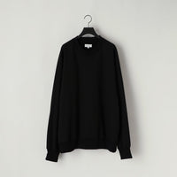 KANEMASA PHIL 36G Fine Sweat Freedom Sleeve Pullover BLACK DYE