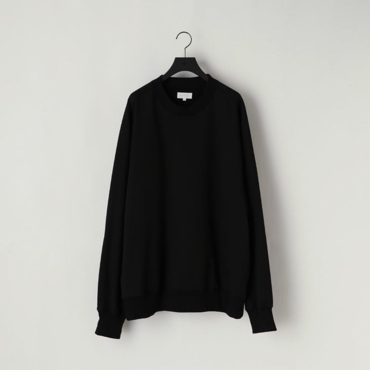 KANEMASA PHIL  36G Fine Sweat Freedom Sleeve Pullover BLACK DYE