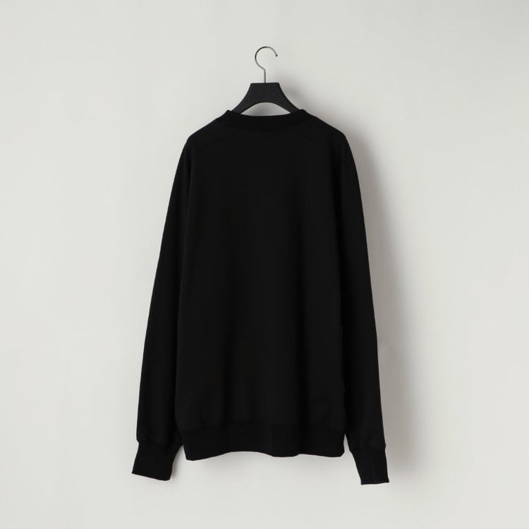 KANEMASA PHIL  36G Fine Sweat Freedom Sleeve Pullover BLACK DYE