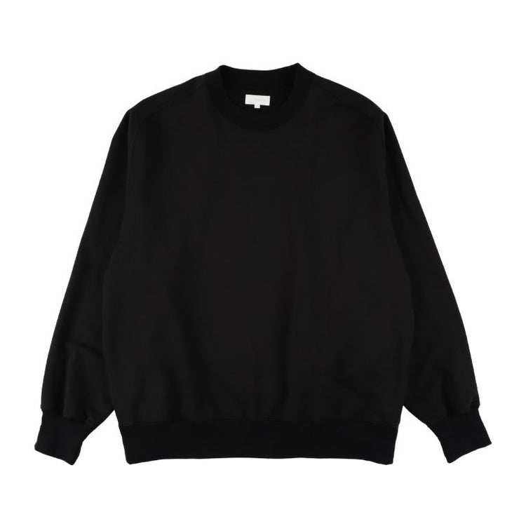 KANEMASA PHIL  36G Fine Sweat Freedom Sleeve Pullover BLACK DYE
