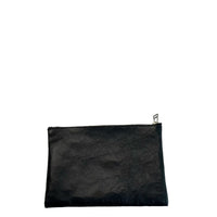 REEL/Flat zip pouch, size: M (Flat zip pouch), BLACK