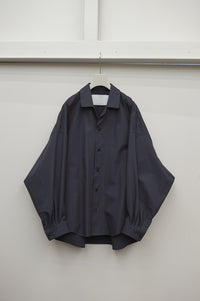 nonnotte Draping Shirt 001 N-26A-010 obsidian
