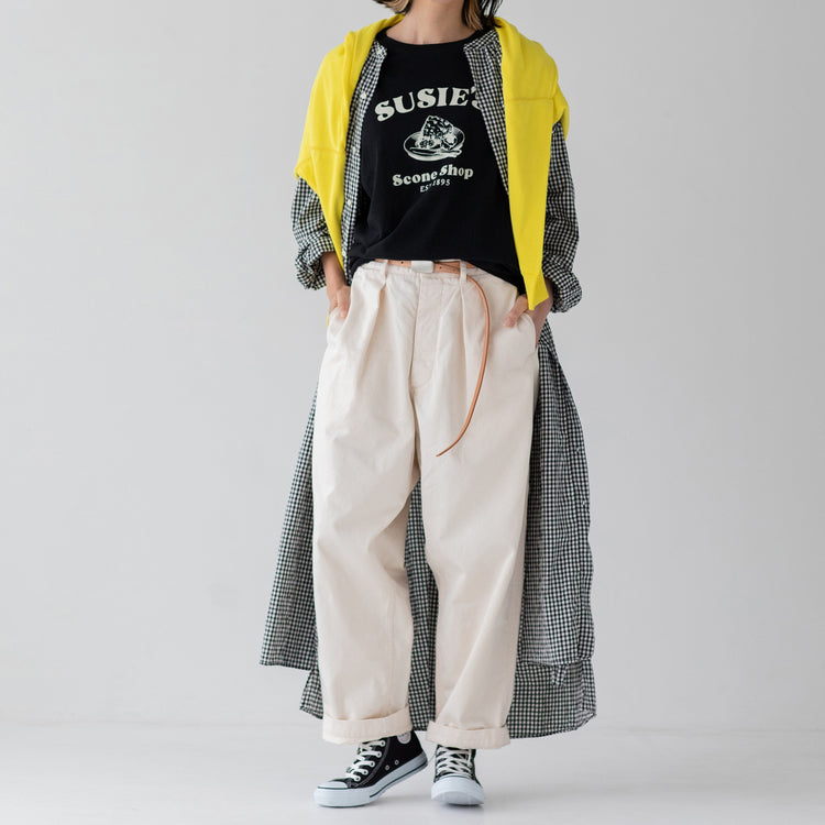Ordinary fits / JAMES PANTS DENIM WHITE