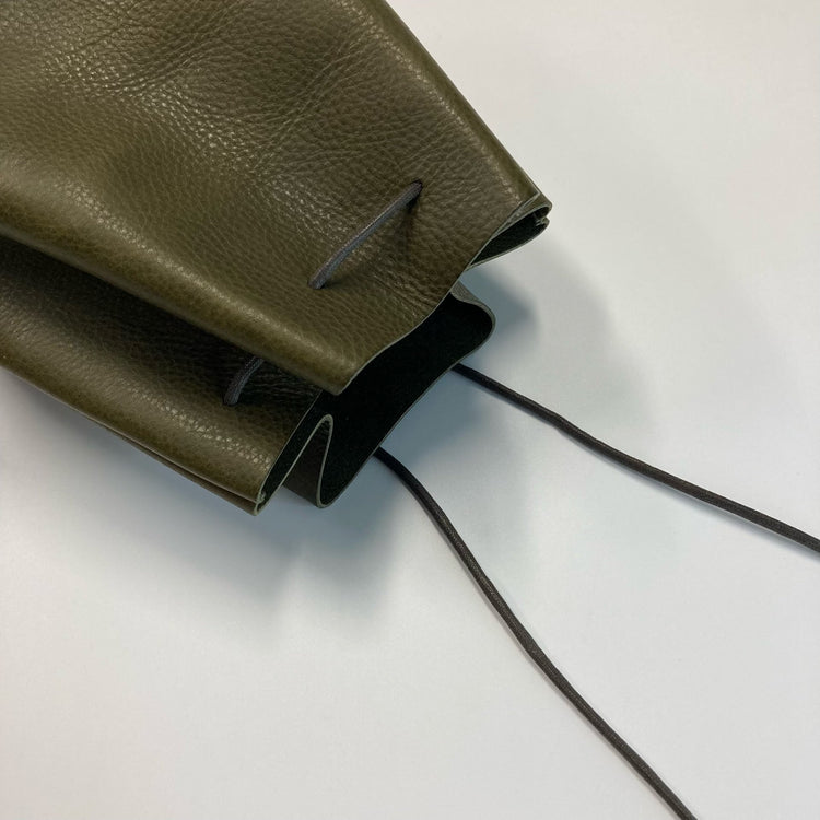 REEL/ Square drawstring bag（スクエア ドローストリング バッグ）