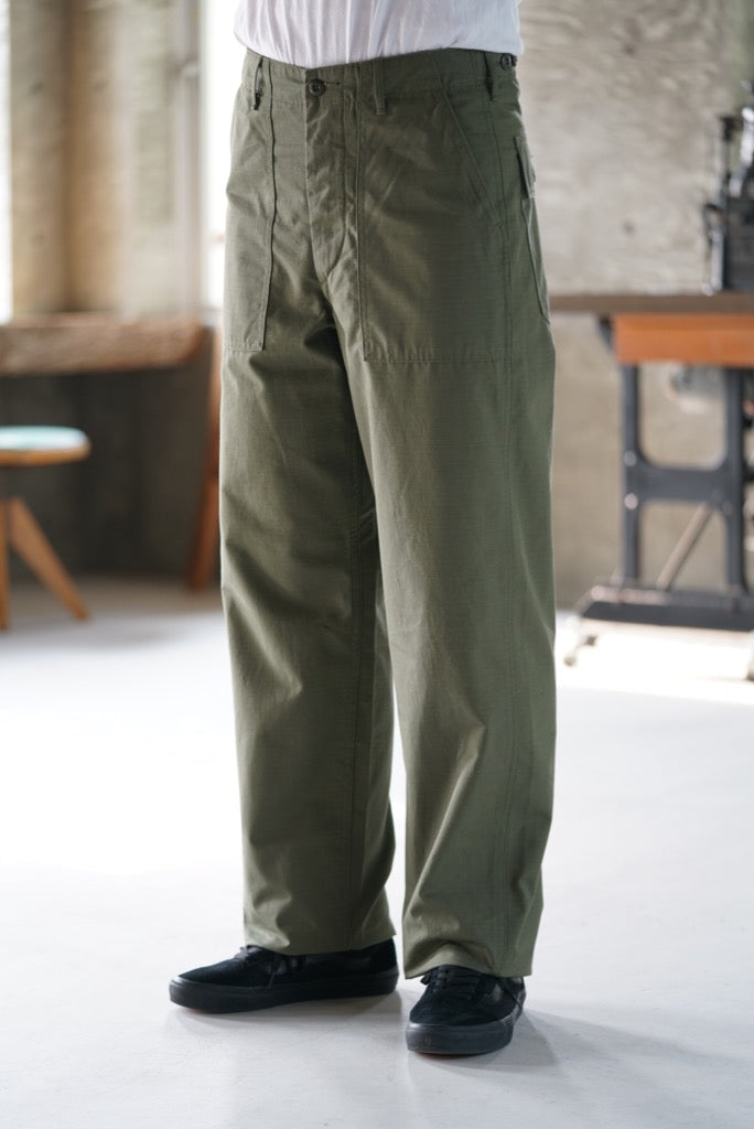 orslow US ARMY FATIGUE PANTS RIP Army Green REGULAR FIT