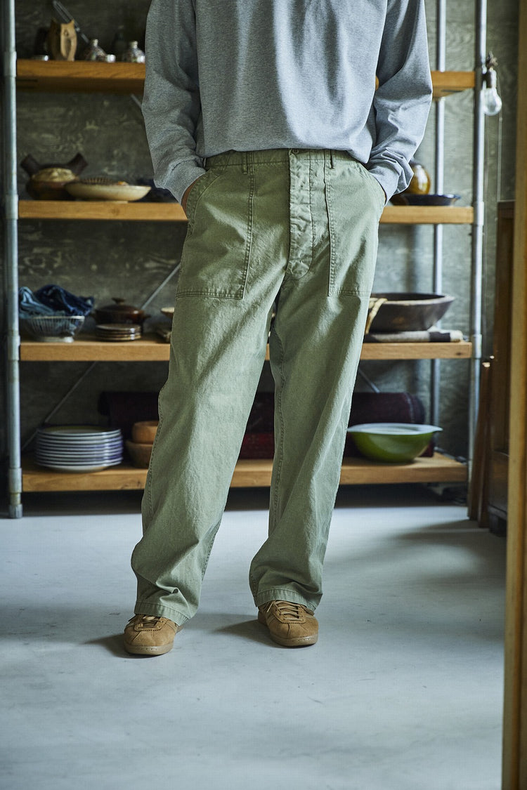 orslow SUMMER FATIGUE PANTS GREEN 01-5103-M16