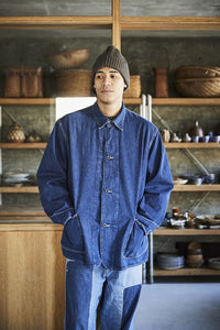 orslow RELAX FIT OXFORD COVERALL BLACK