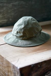 orslow  NAVY HAT HERRINGBONE GREEN