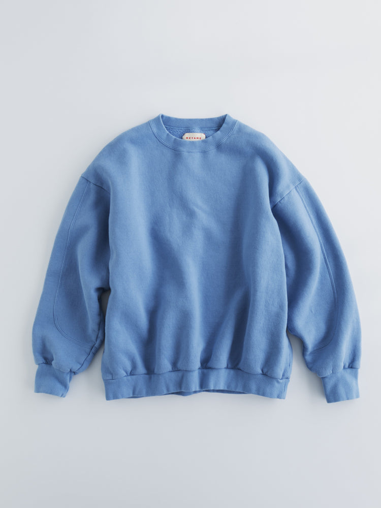 MEYAME SWITCHING PATTERN SWEAT (BRUSHED LINING) SKY