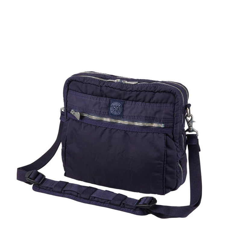PORTER CLASSIC / SUPER NYLON SIMPLE SHOULDER BAG BLUE