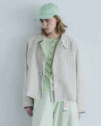 MEYAME   SOFT RIB SIDE STITCH CARDIGAN MEY-2335 LIGHT GREEN