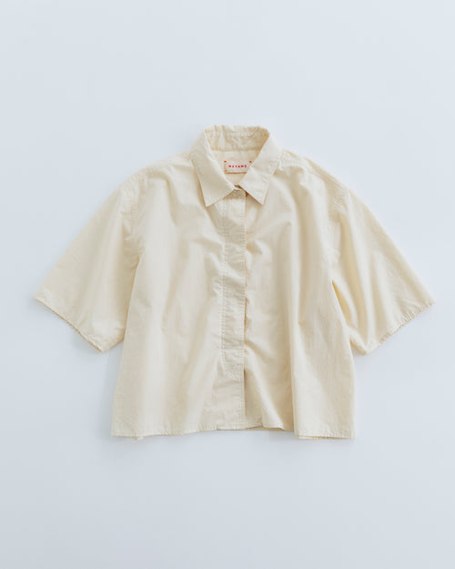MEYAME FRY FRONT HALF SLEEVE SHIRTS MEY-2437 CREAM