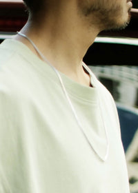 roundabout   Silver Snake Necklace RA-AC10