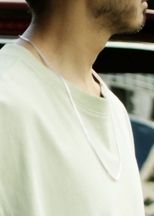 roundabout / Silver Cross-Over Bracelet