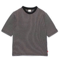 Healthknit / ナローボーダー　クルーネック半袖Tシャツ Women'S BLACK*NATURAL