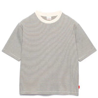 Healthknit / ナローボーダー　クルーネック半袖Tシャツ Women'S NATURAL*BLACK