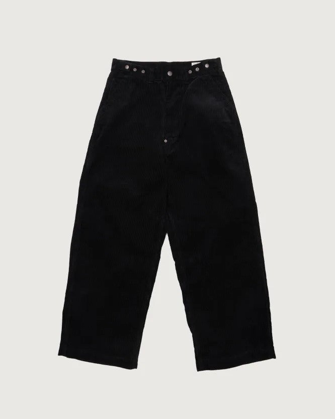 Ordinary fits  CORDUROY BELL PANTS BLACK