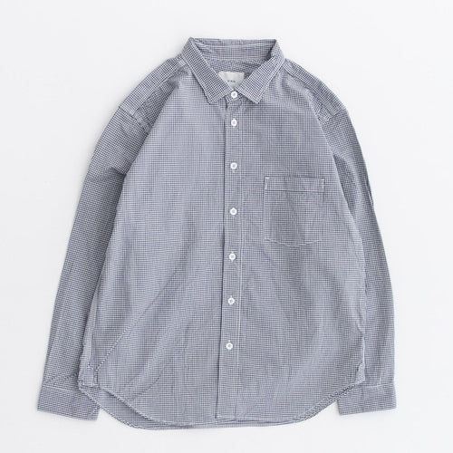 RINEN / 80/2 Downproof Regular Collar Shirt 81. Gingham