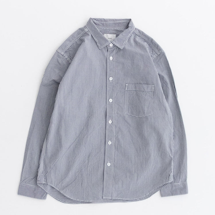RINEN / 80/2ダウンプルーフ レギュラーカラーシャツ  81.ギンガム