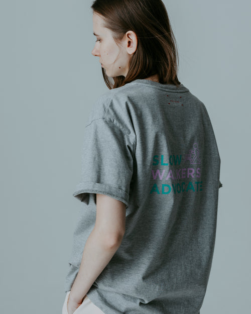 MEYAME COTTON KNIT TEE SKY