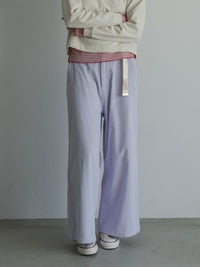 MEYAME CORDUROY SIDE LINE WIDE PANTS MEY-2518 LIGHT PURPLE