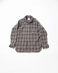 THE CORONA UTILITY CS005 - WCW SHIRT PULLOVER / Gray × Brown