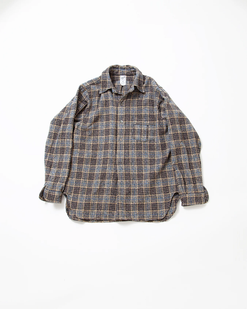 THE CORONA UTILITY CS005 - W.C.W SHIRT PULLOVER / Grey × Brown