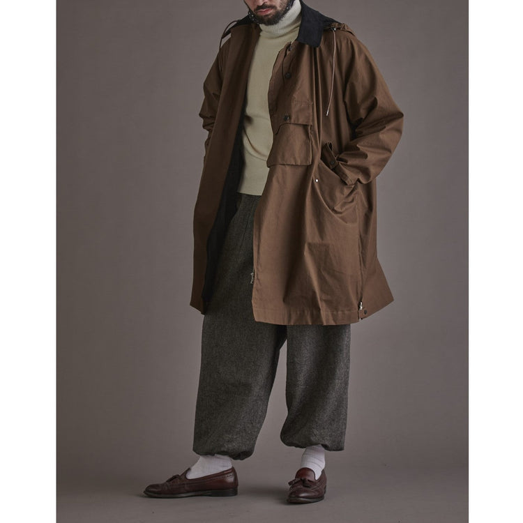 HAVERSACK / オイルクロス ラグランコート BLACK