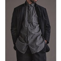 HAVERSACK / レギュラーカラーセミロングワークシャツ