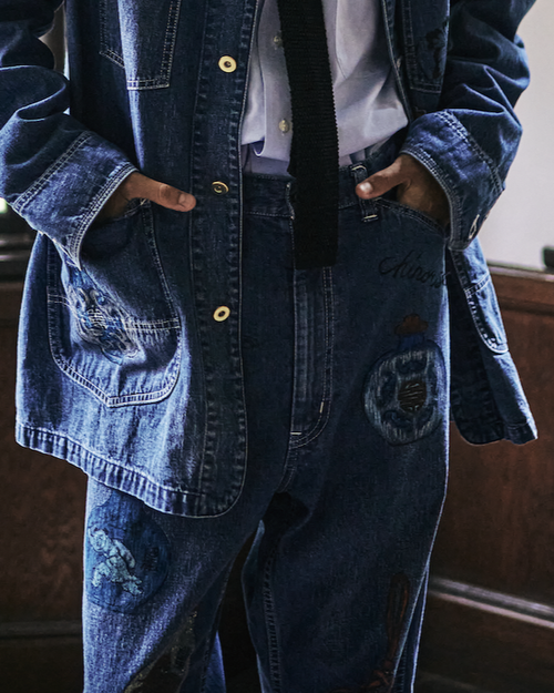 Work of Art Kendai /  DENIM WORK PANTS AGED WASH