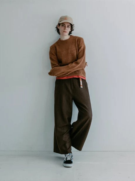 MEYAME  FLUFFY PULLOVER / CARDIGAN BROWN