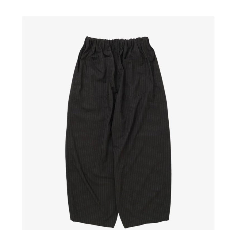 Sillage / circular pants black stripe twill 