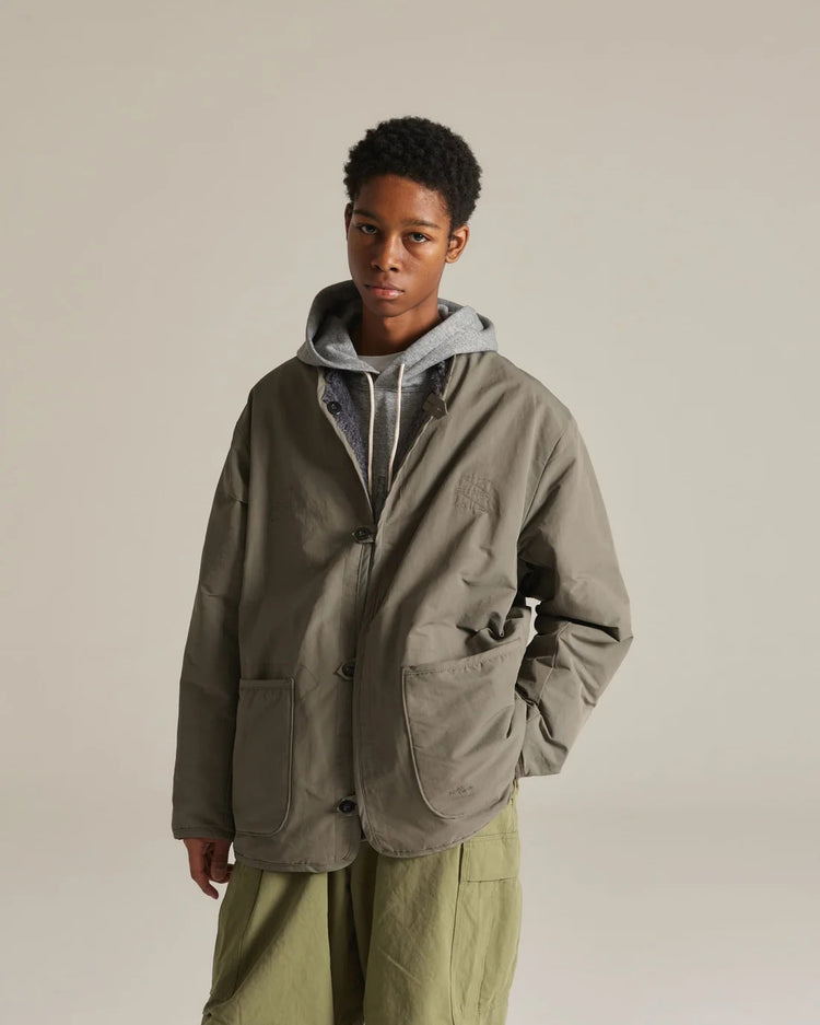 ARMY TWILL  COTTONNYLON REVERSIBLE JACKET AM-2654008 GRAY