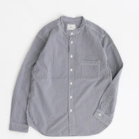 RINEN / 80/2ダウンプルーフ スタンドカラーシャツ  81.ギンガム